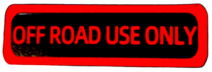 offroaduseonly sticker